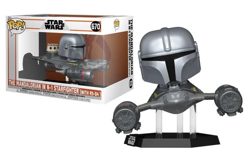 The Mandalorian in N-1 Starfighter with R5-D4