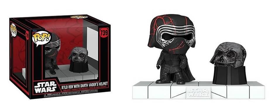 Kylo Ren with Darth Vader's Helmet