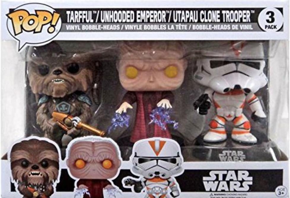 Tarfful & Unhooded Emperor & Utapau Clone Trooper 3 Pack