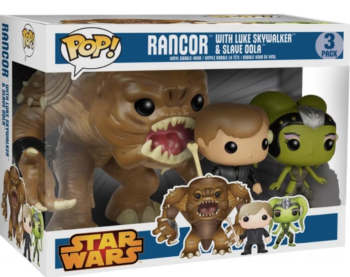 Rancor With Luke Skywalker & Slave Oola 3 Pack