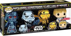 Darth Vader, Storm Trooper, C-3P0, Luke Skywalker 4 Pack
