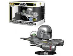 The Mandalorian in N1 Starfighter with Grogu
