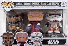 Tarfful & Unhooded Emperor & Utapau Clone Trooper 3 Pack