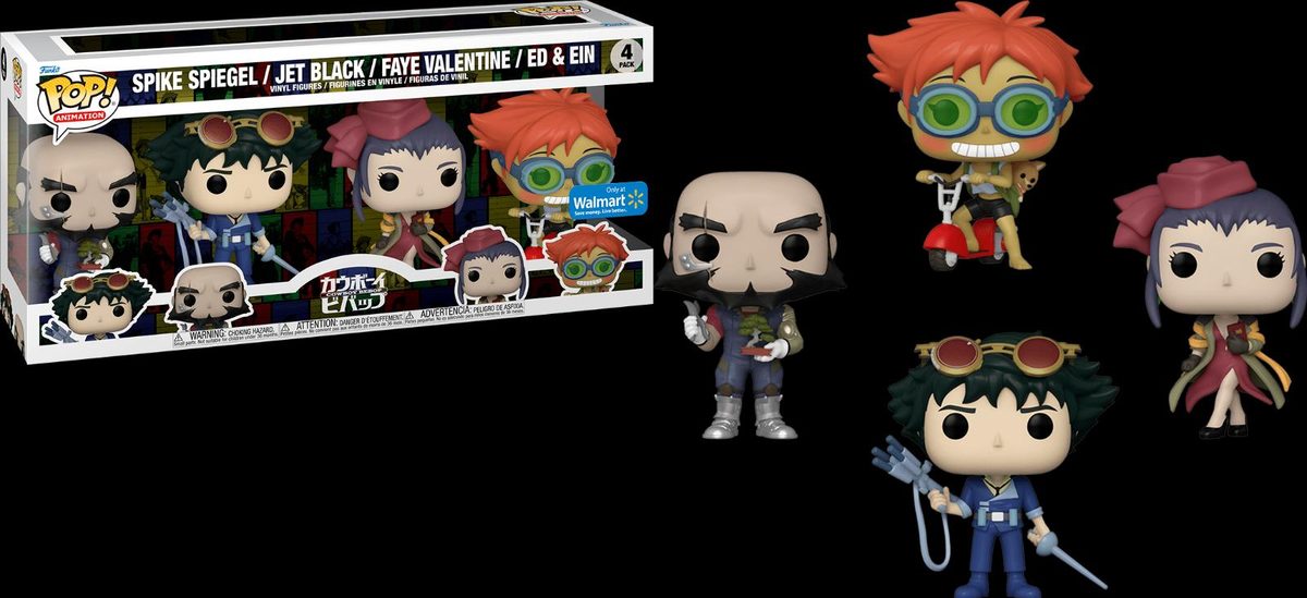 Spike Spiegel / Jet Black / Faye Valentine / Ed & Ein 4-Pack
